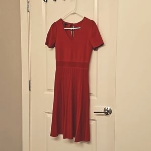 Talbots V-Neck, Midi, Short Sleeve Dress. SIZE XS